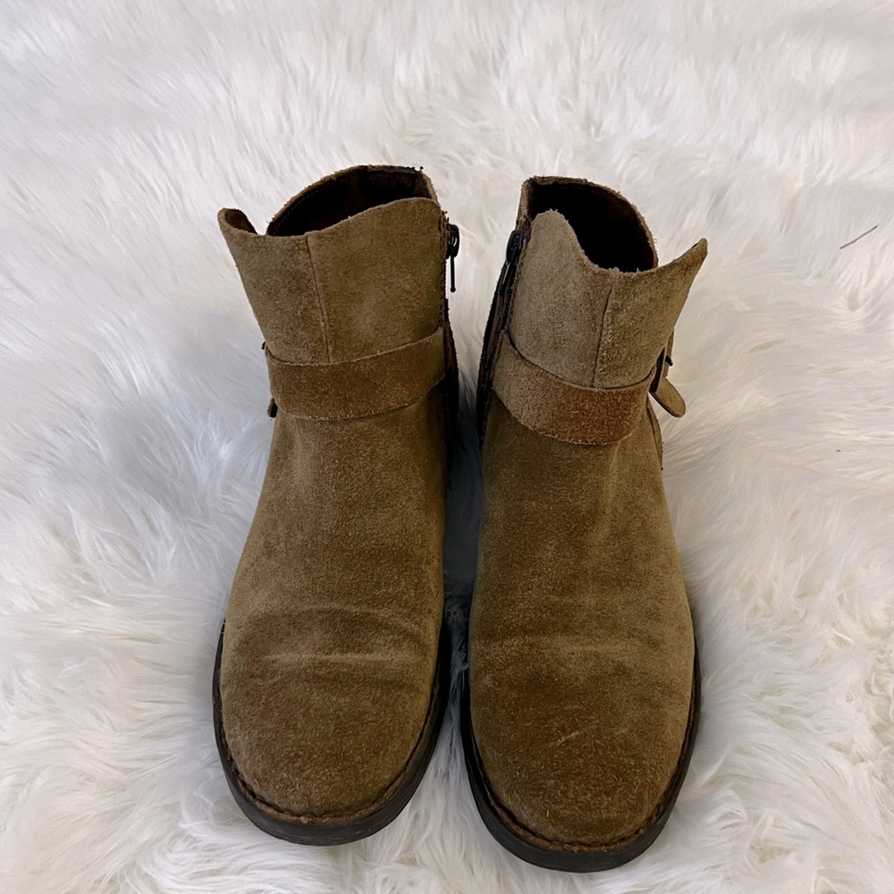 Born Brown Suede Ankle Boots 9.5